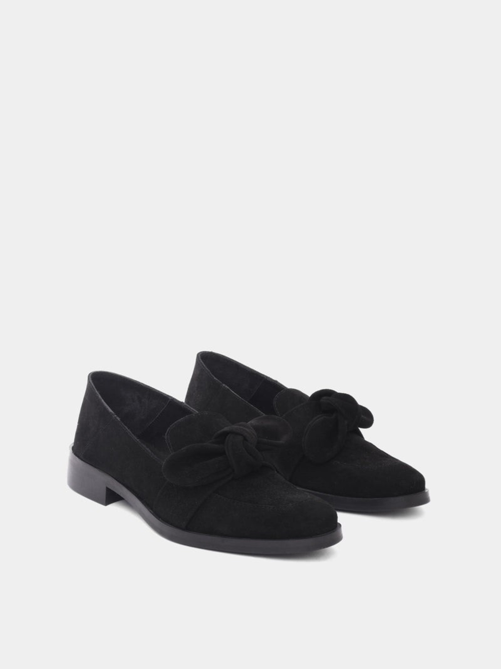 Maguire Valencia Suede Bow Loafers Size 39 Made In Italy